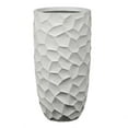 thumbnail image 2 of LuxenHome Set of 2 White MgO Tall Round Planters, 2 of 7