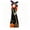 A, variant on Halloween Pumpkin Ghost Statue, Cute Wooden Witch Figurine for Mantel Shelf Tabletop Decor 7.1 inch