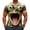 ^-Green, variant on Men's Fantasy Animal Graphic T-Shirt, Crew Neck Short Sleeve Summer Casual Tee Beige XXXL