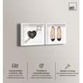 thumbnail image 2 of Glam Duo Shadowbox Print Fashion Wall Decor by Art Remedy, White Frame, 16 x 16, 2 of 6