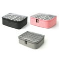 thumbnail image 4 of Portable Nail Polish Organizer Holds 30 Bottles Manicure Travel Storage Gray Design, 4 of 4