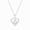 White, variant on 10K Yellow Gold Diamond Double Heart Pendant Necklace for Women (1/10 ct), 18?