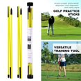 thumbnail image 3 of maskred 2Pack  for Golf Alignment Rods  for Golf Swing Equipment  for Golf Trainer Sticks Training Yellow, 3 of 6