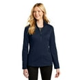 thumbnail image 5 of Port Authority Ladies Grid Fleece Jacket. L239, 5 of 5