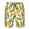 thumbnail image 4 of Kdxio Pineapple Pattern Mens Casual Shorts - Drawstring Summer Beach Sports Shorts for Men, 4 of 9