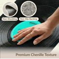 thumbnail image 6 of ODIKA 2'x3' Washable Doormat Record Vintage Vinyl Music Abstract Grooves Bold Border Shaped for Entryway, Kitchen, Laundry Room, Non-Slip, Low Pile, 6 of 7
