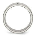 thumbnail image 2 of Chisel Stainless Steel Brushed and Polished Cross 8mm Ridged Edge Band SR109, 2 of 8