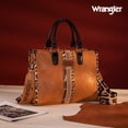 thumbnail image 5 of Wrangler HANDBAG Wrangler Tote Bag for Women Western Woven Shoulder Purse Leopard Print Handbags, Leopard-Brown, 5 of 8