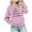Pink, variant on Odeerbi Kids Boys Girls Crewneck Sweatshirts Mother's Day Pullover Sweatshirts 1-12 Years Children's Round Neck Long Sleeve Printed Sweatshirt Black