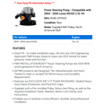 thumbnail image 2 of Power Steering Pump - Compatible with 2004 - 2006 RX330 3.3L V6 2005, 2 of 2