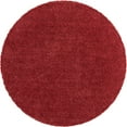 thumbnail image 7 of Unique Loom Davos Shag Collection Area Rug - Solid (7' 10" Round Poppy), 7 of 7