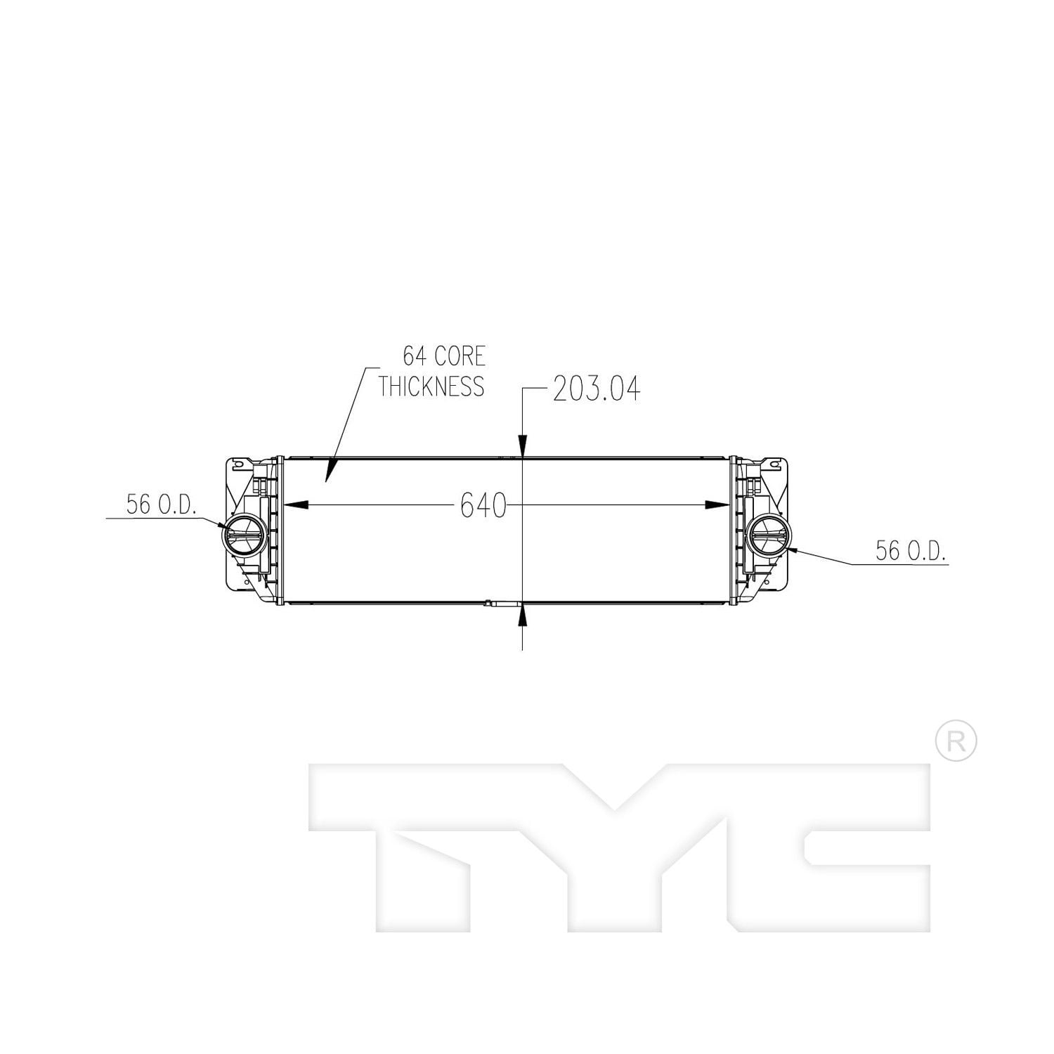 TYC 18080 Intercooler For 16-18 Mercedes-Benz Sprinter