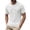 White, variant on Huangxinggg 3D Steel Seal Letter Print Short Sleeve T Shirt Summer Casual Loose Fit Tee For Daily Wear And Outdoor Activities Men Graphic T Shirts