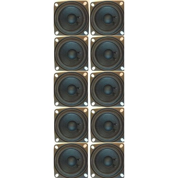 GENTO 2" Round Replacement Speaker 2 WATT @ 4 OHMS Paper Cone Treated Cloth Edge (10)