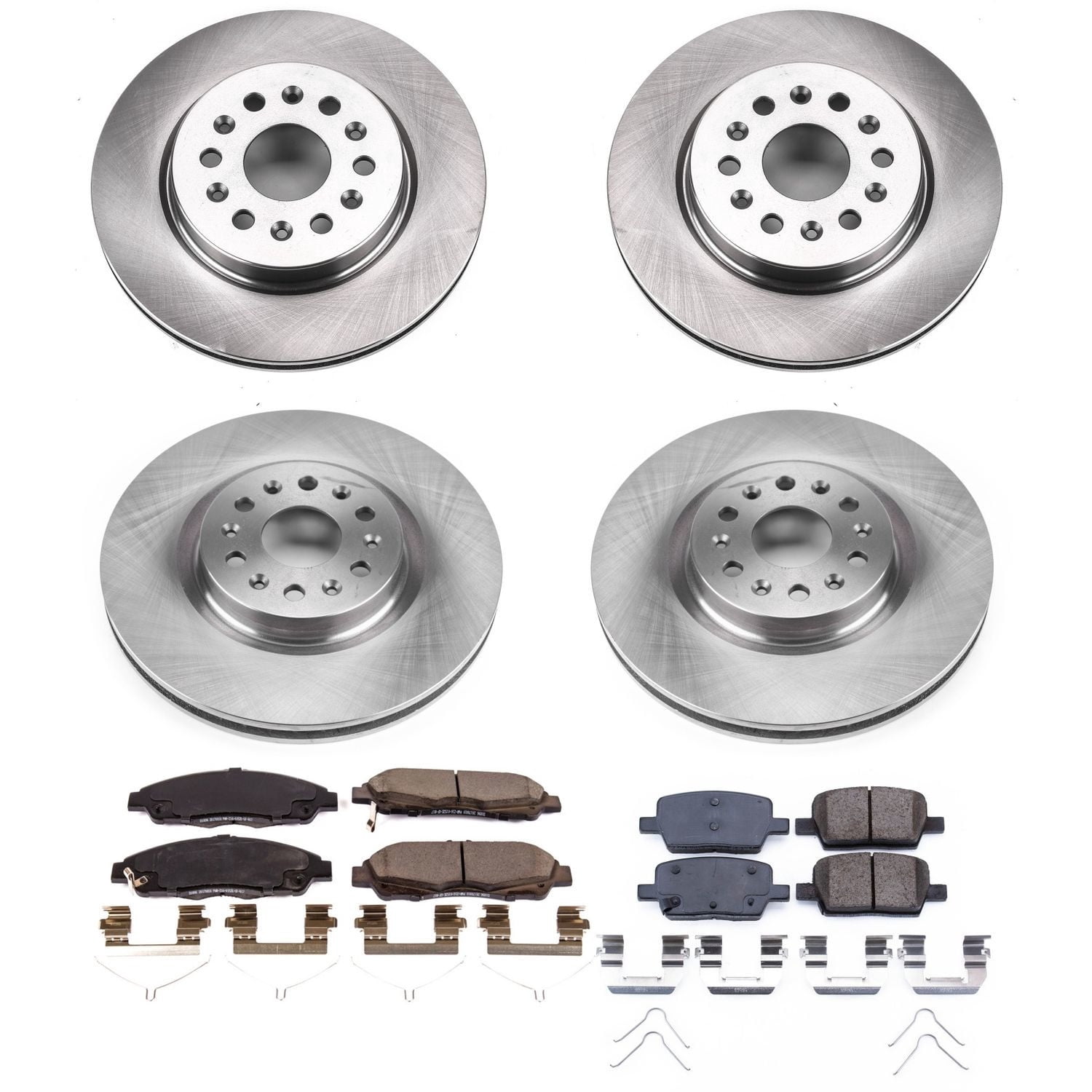 PowerStop Front and Rear Stock Replacement Brake Pad and Rotor Kit Fits: BUICK CADILLAC Select Models KOE7909