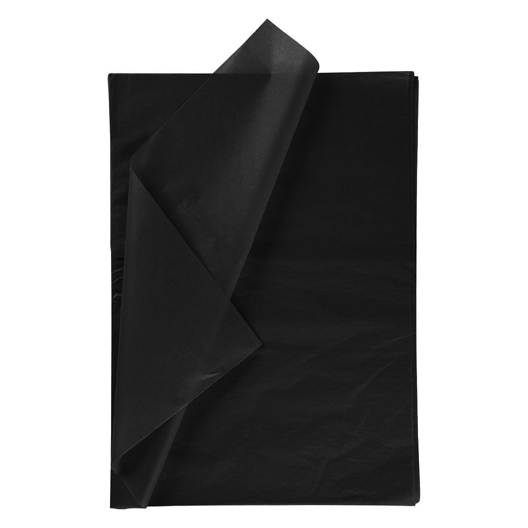 WRAPAHOLIC Gift Wrapping Tissue Paper - Black Tissue Paper for DIY ...