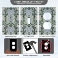 thumbnail image 3 of Yayeee Toggle Light Switch Wall Plate 1-Gang 4.5"x2.7" Home Decorative Outlet Cover, Blue Blossom, 3 of 7