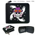 thumbnail image 3 of One Piece Anime Peripheral Printed Zipper PU Wallet Cartoon Coin Purse Half-fold Short Portable Card Holder for Men and Women, 3 of 7