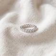 thumbnail image 4 of Pompeii 2 cttw Diamond Eternity Ring U Prong 14k White Gold Wedding Band (H-I,I1), 4 of 6