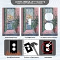 thumbnail image 3 of Yayeee Toggle Light Switch Wall Plate 1-Gang 4.5"x2.7" Home Decorative Outlet Cover, Green Window Sea, 3 of 7
