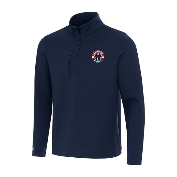 Men's Antigua  Navy Washington Wizards Insider Quarter-Zip Top