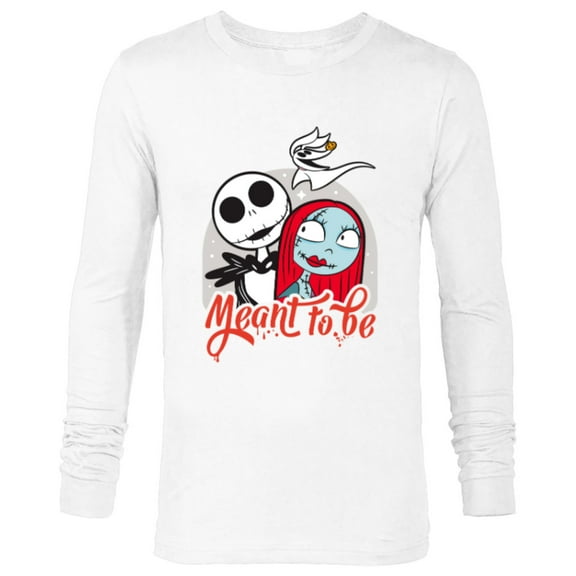 Disney The Nightmare Before Christmas Jack & Sally - Long Sleeve T-Shirt for Men -Customized-White