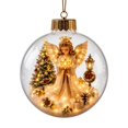 thumbnail image 2 of Glowing Christmas Tree Ornament, Christmas Diorama Ornament | Glowing Christmas Tree Ball with Warm Led Light, Light-Up Mini Holiday Scene, for Home Christmas Hanging Decoration, 1PC D, 2 of 5