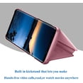 thumbnail image 4 of Compatible With Galaxy S9 Mirror Cell Phone Case Flip Protective Cover Cell Phone Case Case Cover Flip Metallic Woman Mirror Protective Cover Pu Leather Case Rose Gold, 4 of 4