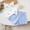 Sky Blue, variant on ITSAME Girls Summer Outfit 2-Piece, Cute Bow Tank Top and Striped Print Shorts Kids Fashion Casual Set Beige Size 7-8