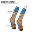 thumbnail image 2 of Fuzoiu Colorful Dot Art Fish Print Adult Stockings,Crew Socks,Unisex Fashion Socks, Casual Sports Socks,Comfortable Crew Socks for Everyday Wear and Sports, 2 of 6