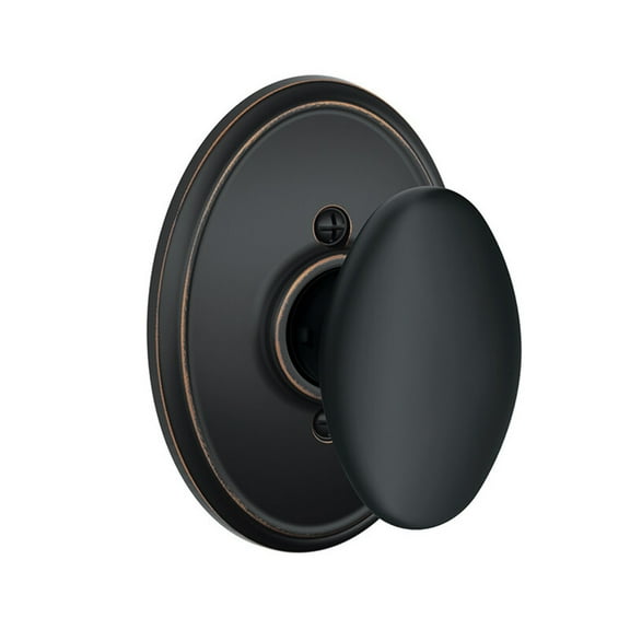 Schlage Residential F170 SIE 716 WKF Single Dummy Siena Knob Wakefield Rose Antique Bronze