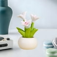 thumbnail image 6 of LAMIRO Car Dashboard Plant Resin Flower Pot Knick Knacks Mini Plant Figurines Decorations Gifts for Women,Car Desk Bookshelf Decor,Bathroom Home Kitchen Rustic Table Centerpiece Shelf Deco, 6 of 6