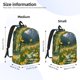 thumbnail image 2 of Disketp Mountain Daisy Meadow print Canvas Backpack Lightweight Travel Daypack Student Rucksack Laptop Backpack-Medium, 2 of 5