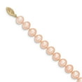 thumbnail image 2 of 14K Yellow Gold necklace Pearl Freshwater Near Round Pink 18 in 8.5 mm 9, 2 of 3