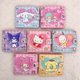 thumbnail image 2 of Cartera de cuero PU de dibujos animados Kawaii, Hello Kitty Cinnamoroll Sanrio, billetera corta informal, Tarjetero con botón de Anime lindo, monedero, 2 of 4
