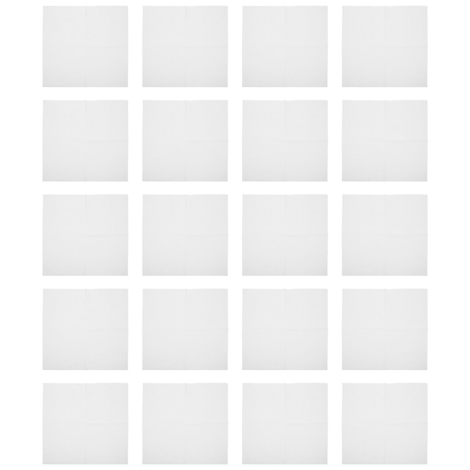 LOLIPPYY 80-Piece White Paper Dinner Napkins Set Wood Pulp Perfect for Banquets and Parties