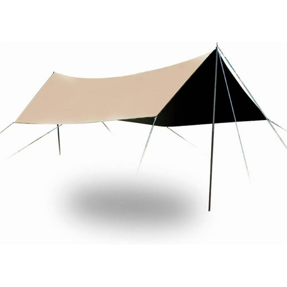 Waterproof Garden Canopy Awning Tent Tarp Sun Shade Cover UV Protective Oxford Cloth Beige