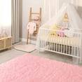 thumbnail image 3 of Lochas Soft Fluffy Area Rug Modern Shaggy Rugs for Bedroom Kids Room Nursery Floor Carpets, 2'x 3',Pink, 3 of 7