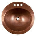 thumbnail image 3 of Sinkology Bell 19" Drop-In Bathroom Sink in Copper, 3 of 5
