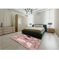 thumbnail image 5 of Ahgly Company Machine Washable Indoor Rectangle Transitional Light Rose Pink Area Rugs, 2' x 3', 5 of 7