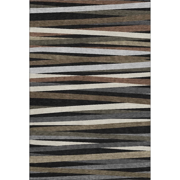 Dalyn Rugs Premium Machine Washable Mayfield AMF997 Black 2'6" x 3'10" Rug