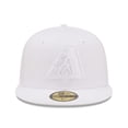thumbnail image 2 of Men's New Era Arizona Diamondbacks White on White 59FIFTY Fitted Hat, 2 of 6