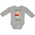 thumbnail image 3 of Inktastic Nicu Fight Like a Preemie Baby Boxer Boys or Girls Long Sleeve Baby Bodysuit, 3 of 5