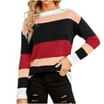 thumbnail image 1 of Besolor Chandails Mignons d'Automne pour Femmes à Manches Longues Col Rond en Tricot, 1 of 5
