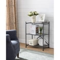 thumbnail image 1 of Inroom Furniture Designs BK2403 3 Tier Folding Shelf Rack Metal - Grey, 1 of 1