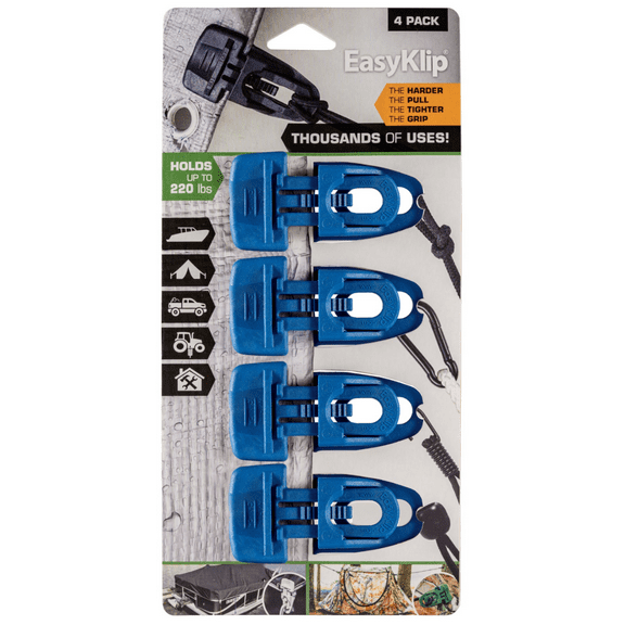 EasyKlip 4104 Midi Tarp Clip, Blue - Easyklip