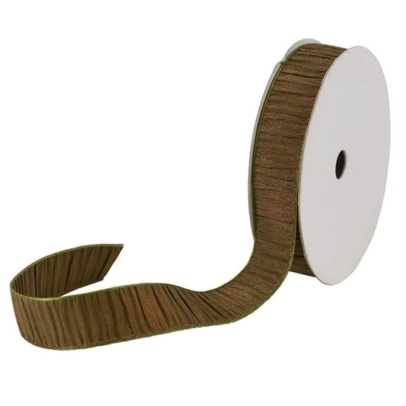 Jam Holiday Ribbon, 5/8 In X 3 Yards, 1/Pack, Metallic Green
