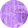 thumbnail image 1 of Ahgly Company Indoor Round Oriental Purple Industrial Area Rugs, 6' Round, 1 of 4