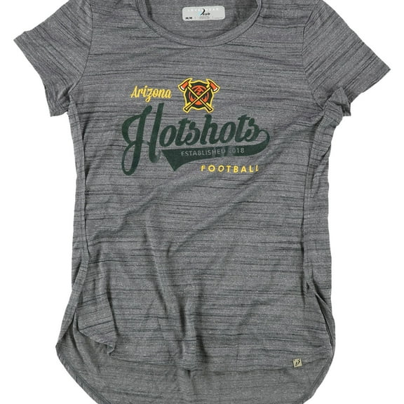 G-III Sports Womens Arizona Hotshots Graphic T-Shirt, Grey, Large