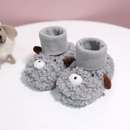 

Dyfzdhu Winter Boys And Girls Sports Shoes Toddler Floor Shoes Non Slip Warm And Comfortable Cute Cartoon Sheep Bear Shape